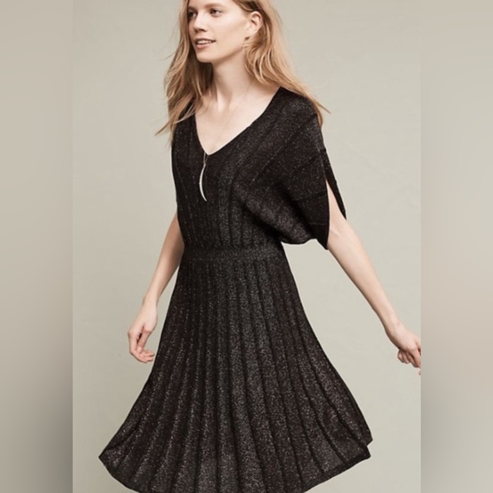 Anthropologie sweater dress with separate dress lining